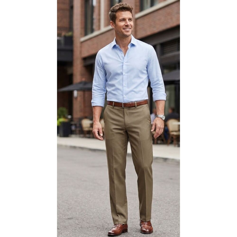 New Arrow AroFlex Flat Front Dress Pant Men's Size 38 x 32